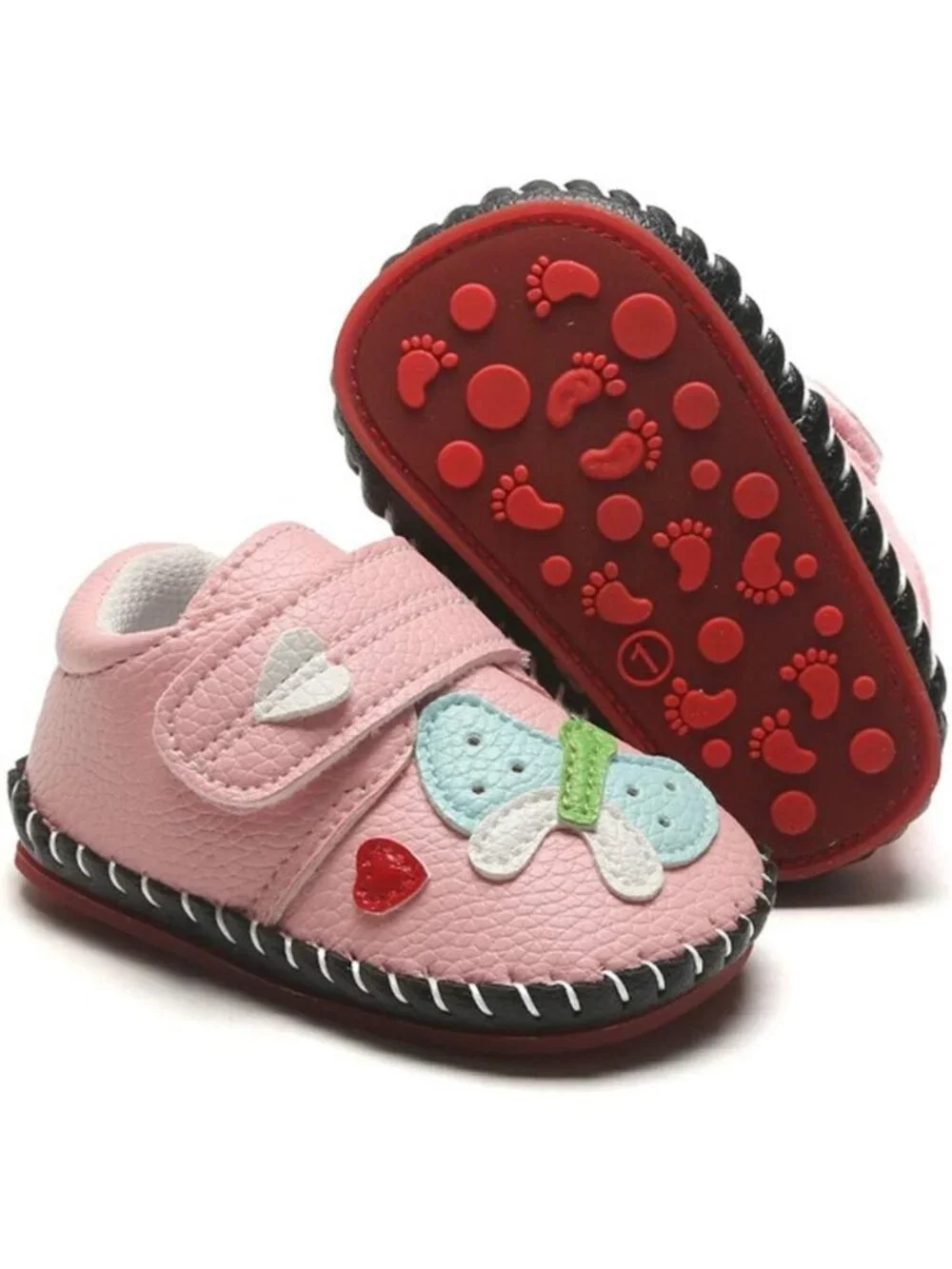 Stylish Toddler Walking Sneakers | PU Leather, Rubber Sole, First Walkers